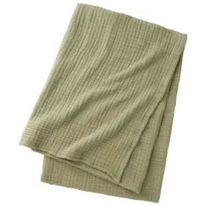 BOSS narzuta bawełniana LOWEN Khaki 130 x 170 cmkolor zielony 1069347 Niska cena