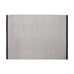 Łatwy zwrot HAY dywan wełniany Bias 140 x 200 cmkolor biały
