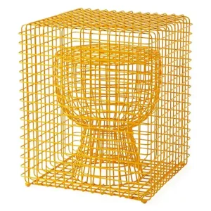 Cena promocyjna Pols Potten stołek tip tap 40 x 40 x 47 cmkolor żółty