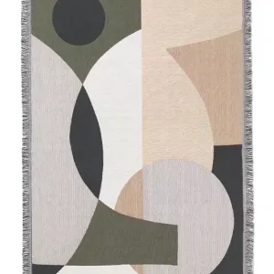 Darmowa dostawa ferm LIVING koc bawełniany Entire 120 x 170 cmkolor multicolor