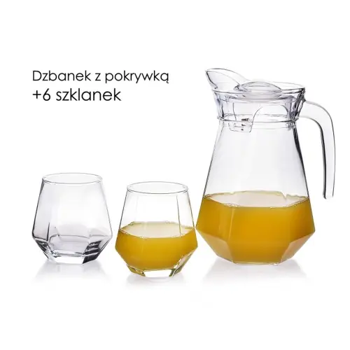 Oferta Komplet szklanek z dzbankiem 6 x 330 ml Adel