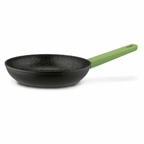 Patelnia na indukcję marmurowa aluminiowa z powłoką granitową 24cm Darmowa dostawa