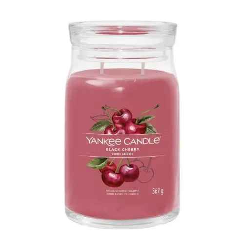 Ograniczona ilość Yankee Candle Black Cherry Świeca Duża Zapachowa