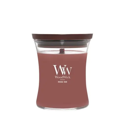 Do wyczerpania zapasów WoodWick Rouge Oud Świeca Średnia zapachowa