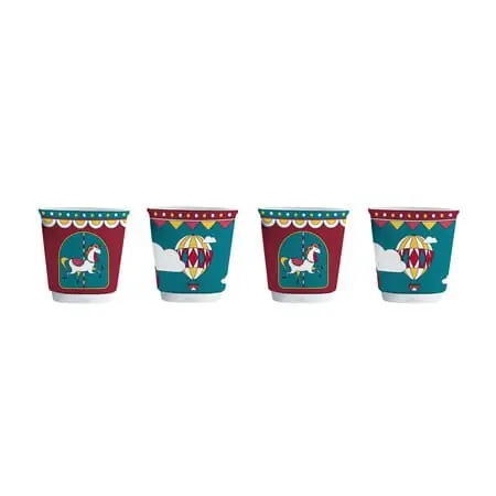 Wyprzedaż Zestaw 4 filiżanek do espresso Winter Wonderland Bialetti 90ml