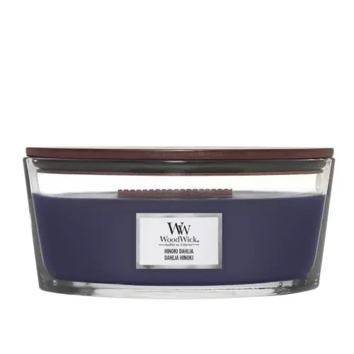 Świeca duża Woodwick Elipse Hinoki Dahlia 453 g Wyprzedaż