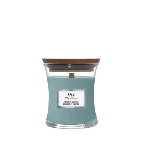 Kup teraz Świeca mała Woodwick Evergreen Cashmere 85 g