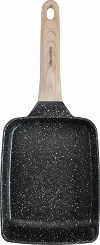Ostatnia szansa Prostokątna patelnia z drewnianą rączką 36 x 15 cm