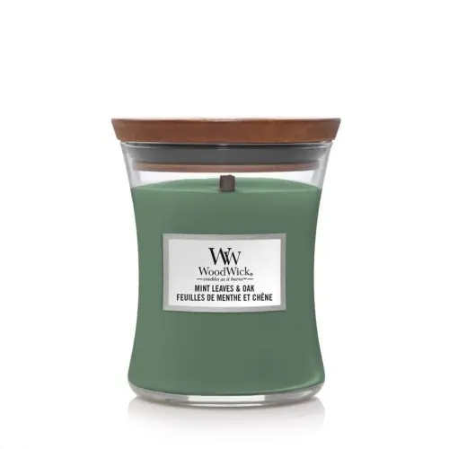 Ostatnie sztuki WoodWick Mint Leaves & OAK Świeca Średnia 275 gr