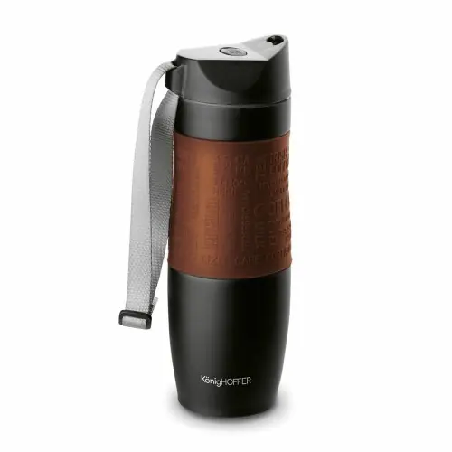 Nowy Kubek termiczny do kawy i herbaty 480 ml Brązowy