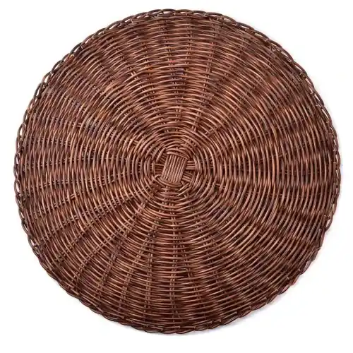 Mata stołowa dekoracyjna brązowa 38cm Rabat
