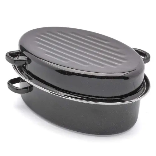 Brytfanna owalna z okuciem i grillem 38cm Cena promocyjna