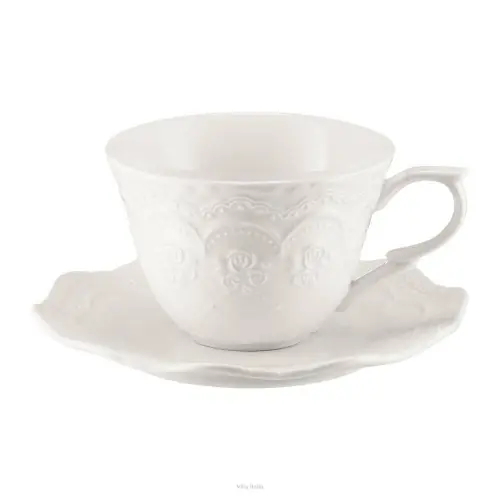 Bezpieczne zakupy Filiżanka porcelanowa biała do herbaty 220 ml