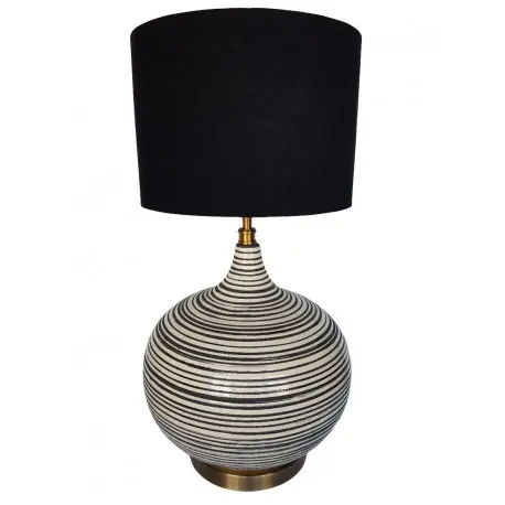 Ceramiczna lampa stołowa H45 Urban Etno Boho Hamptons Dostępne od ręki