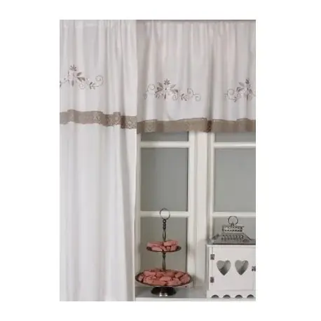 Elegancka zasłona do sypialni z koronką Premium