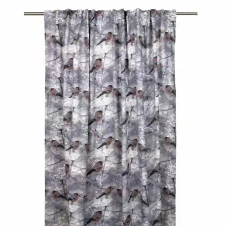 Zasłona bawełniana z motywem zimowym do salonu w stylu boho 145x245cm Ekspresowa dostawa