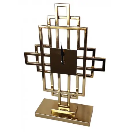 Taniej Złoty zegar stojący Art Deco H45CM