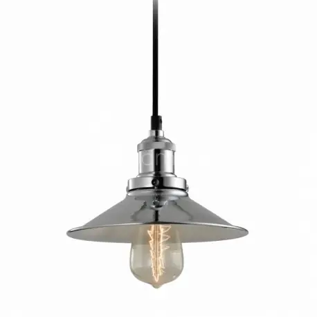 Okazja Lampa wisząca w kolorze srebrnym do salonu w stylu industrialnym