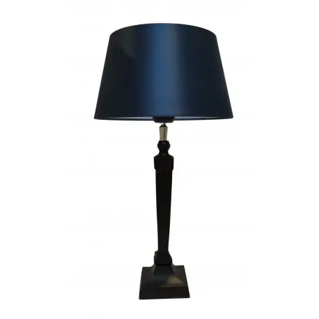 Lampa stołowa czarna z metalu w stylu loft do sypialni 38 cm Hit sprzedaży