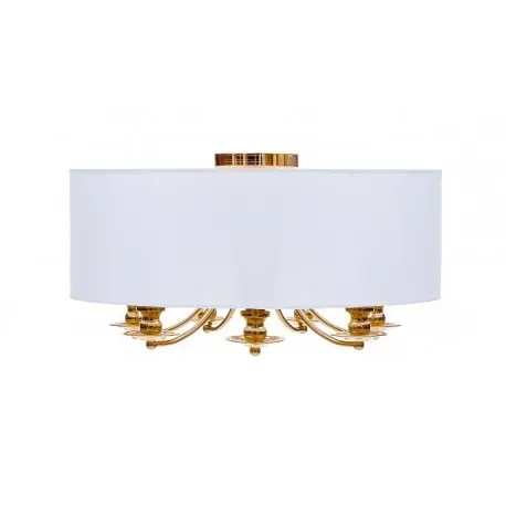 Złoty plafon do sypialni przedpokoju Glamour h32cm Ø 60cm Kup online