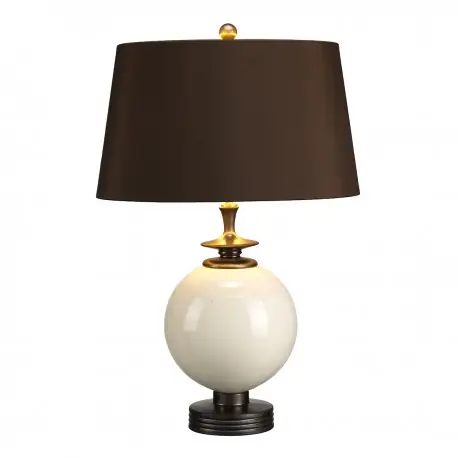Dostępne od ręki Claris: elegancka lampa stołowa ceramiczna z abażurem