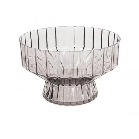 Grey Bowl- Szklana misa dekoracyjna, szkło dymione 24x15 cm Kup online