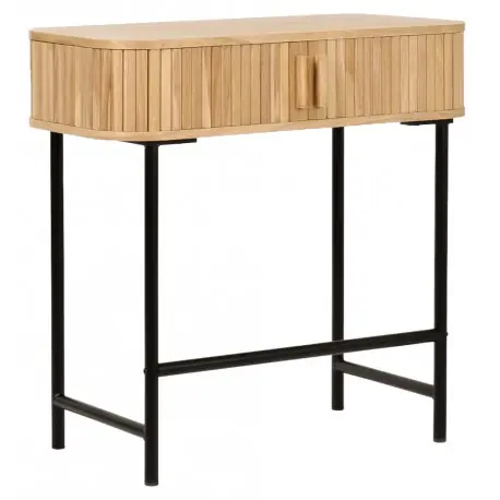 Oferta Wąska konsola do przedpokoju z szufladą 79x40x79 z lamelami