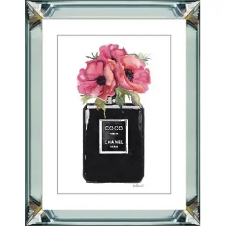 Hit cenowy Obraz glamour 50x60x5 cm Coco Chanel Paris lustrzana rama